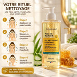 Gel nettoyant miel de Manuka IAA15+ CicaManuka 200ml avec guide d'utilisation étapes