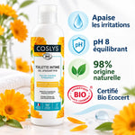 Gel toilette intime Bio Coslys 250ml avec calendula, apaise irritations et pH équilibrant