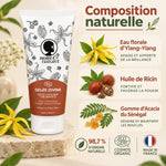 Tube de Gelée Capillaire Sublimatrice Noire Ô Naturel 200ml et sa composition naturelle : ylang-ylang, ricin, acacia