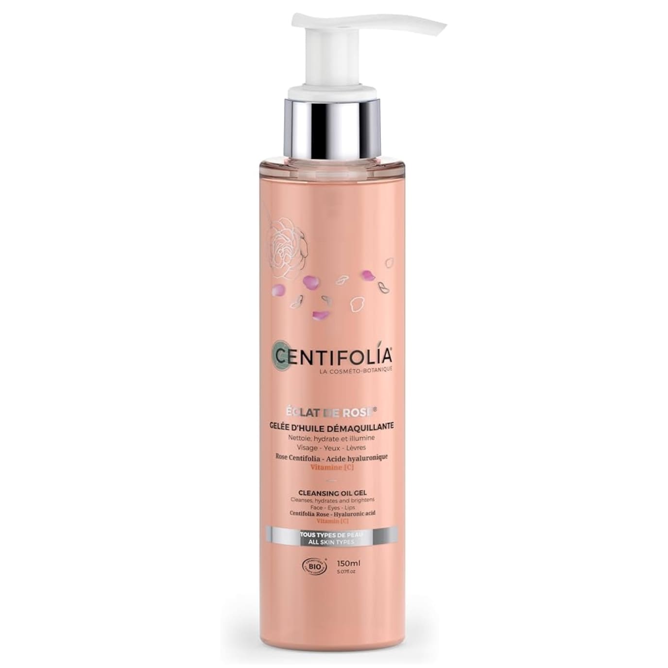 Une gelée d'huile démaquillante de 150ml de la marque Centifolia.