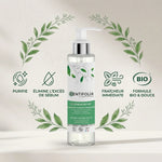 Gelée nettoyante Centifolia 145ml bio avec infographie bénéfices purifiant et hydratant
