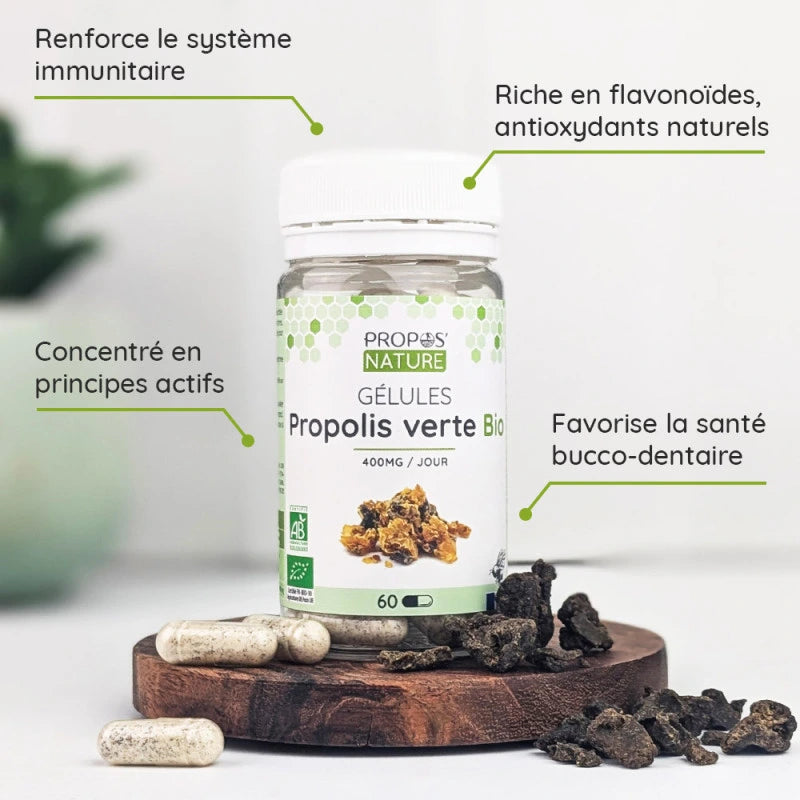 Les bienfaits de la Propolis verte Bio Propos'Nature