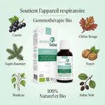Gem-02 ANIMAGEM 15ml - Gemmothérapie bio pour appareil respiratoire avec ingrédients botaniques naturels