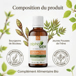 Gem-Cell 05 Bio 50ml Alphagem - Complément alimentaire bio avec bourgeons de bouleau et frêne