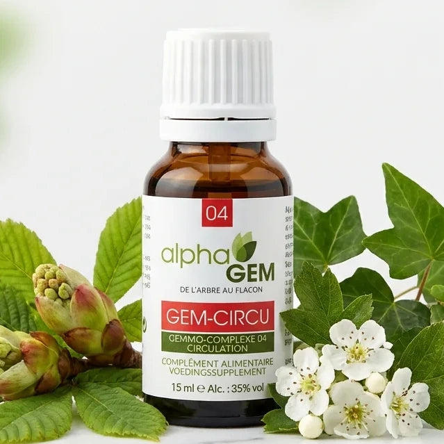 Gem-Circu 04 Bio 15ml Alphagem avec ingrédients naturels pour circulation sanguine
