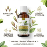 Gem-Colon 19 Bio 50ml Alphagem - Complexe gemmothérapie avec ingrédients botaniques bio