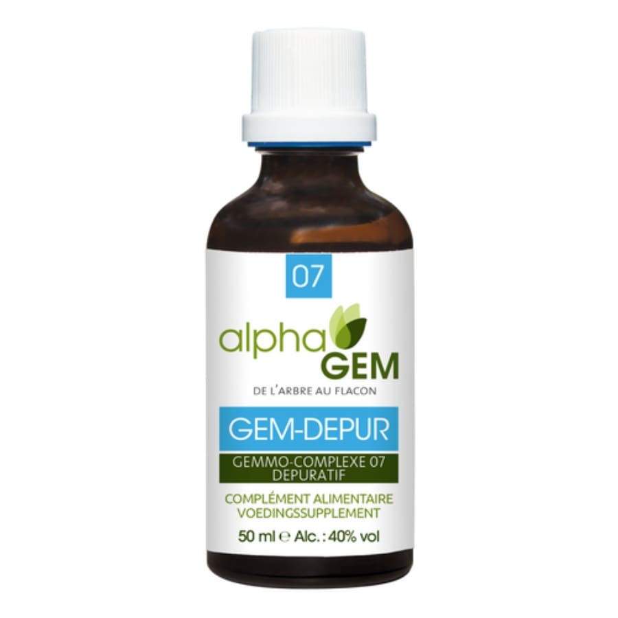 Un flacon de 50 ml de gem depur Alphagem