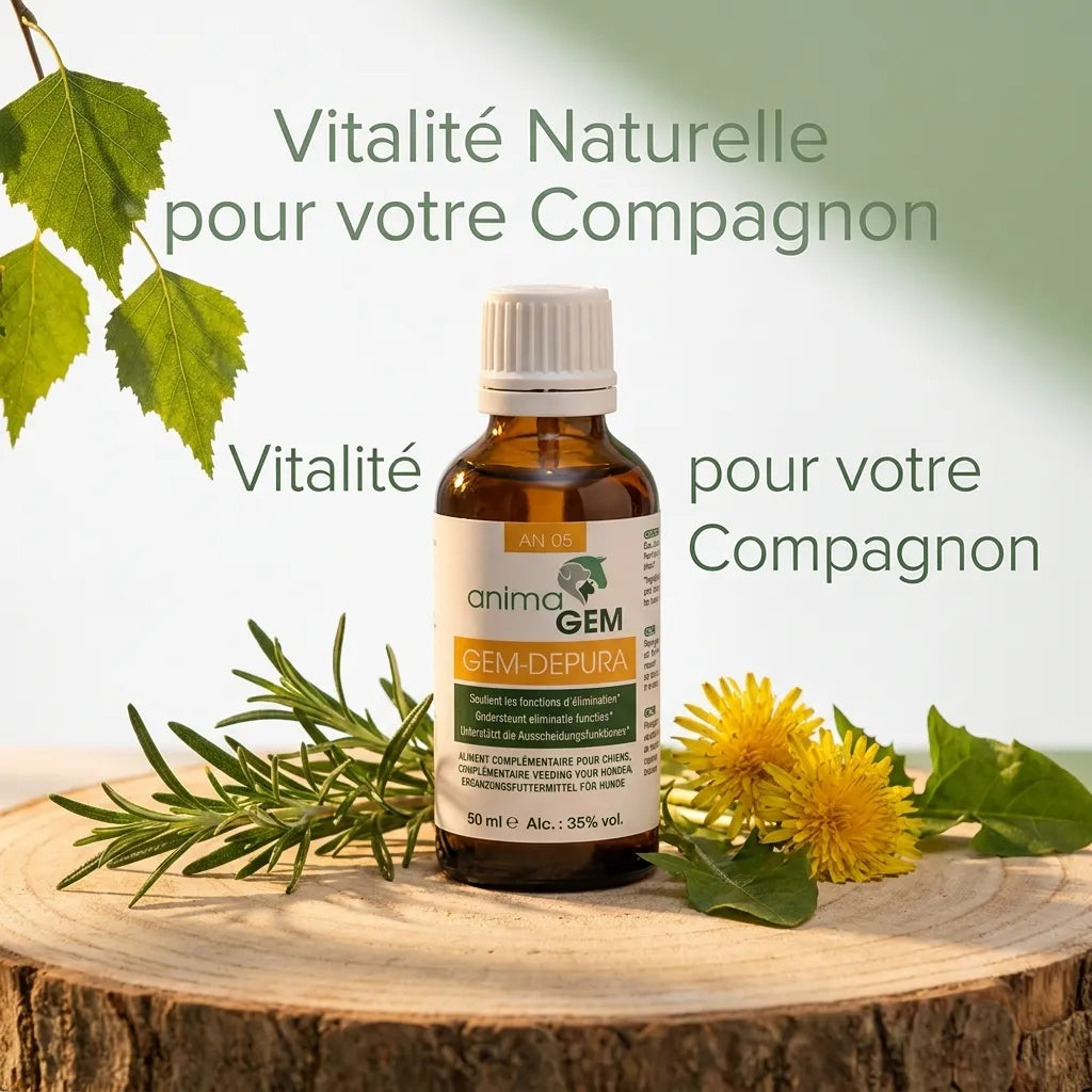 Gem-Depura 15ml ANIMAGEM avec plantes botaniques, complément naturel détoxification animaux