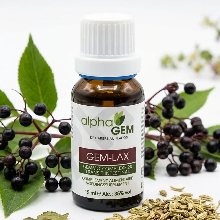 Gem-Lax 20 Bio 15ml Alphagem avec ingrédients naturels organiques