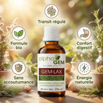 Gem-Lax 20 Bio 50ml Alphagem - Complément digestif bio avec bénéfices transit et confort