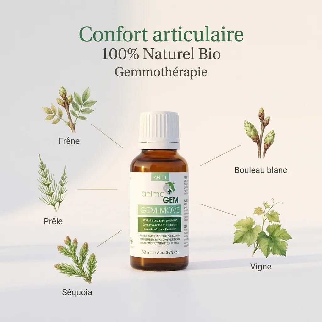 Gem-Move 15ml ANIMAGEM flacon gemmothérapie bio confort articulaire ingrédients naturels