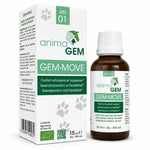 Gem-Move 15ml animaGEM flacon compte-gouttes verre ambré confort articulaire pour animaux