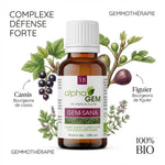 Gem-Sana 18 Bio 15ml Alphagem - Flacon gemmothérapie bio défense immunitaire