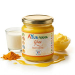 Ghee bio Ayur-Vana 150g avec ingrédients naturels et beurre clarifié doré