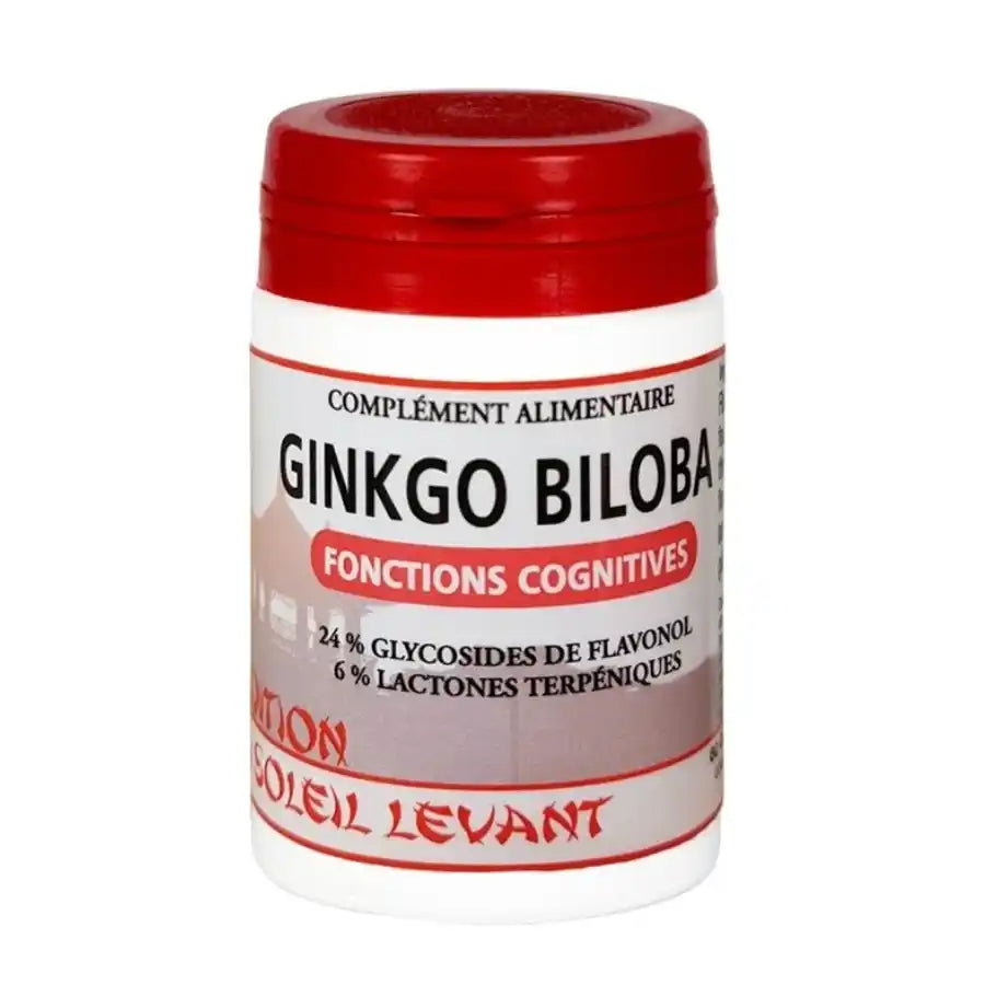 Boîte de 60 gélules de Ginkgo Biloba de la marque Tradition du soleil levant