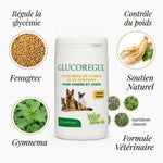 Glucoregul 100 comprimés pour chien et chat diabétique avec ingrédients naturels fenugrec ginseng gymnema