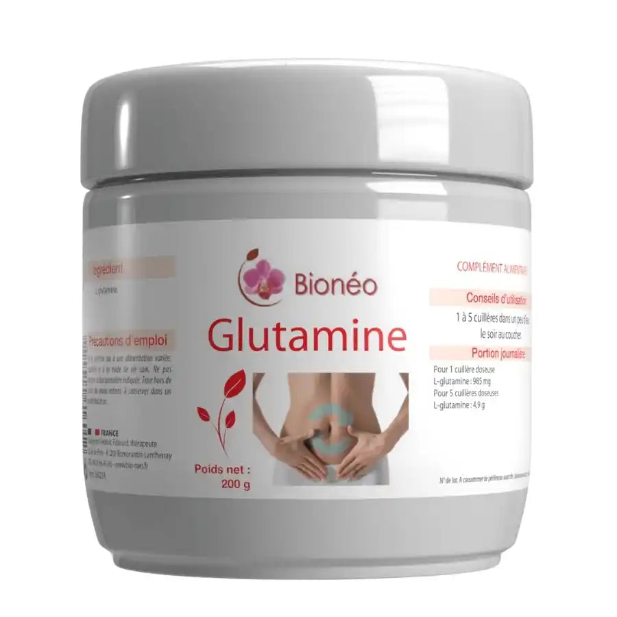 Pot de 200g de Glutamine de la marque Bioneo