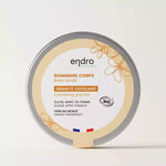 Un gommage pour le corps de la marque Endro  sur fond beige