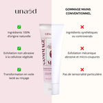 Comparatif entre le gommage mains de 50 ml de la marque Unaöd et ceux des autres marques