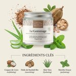 Gommage visage corps bio 100ml Comptoir des Huiles avec ingrédients naturels