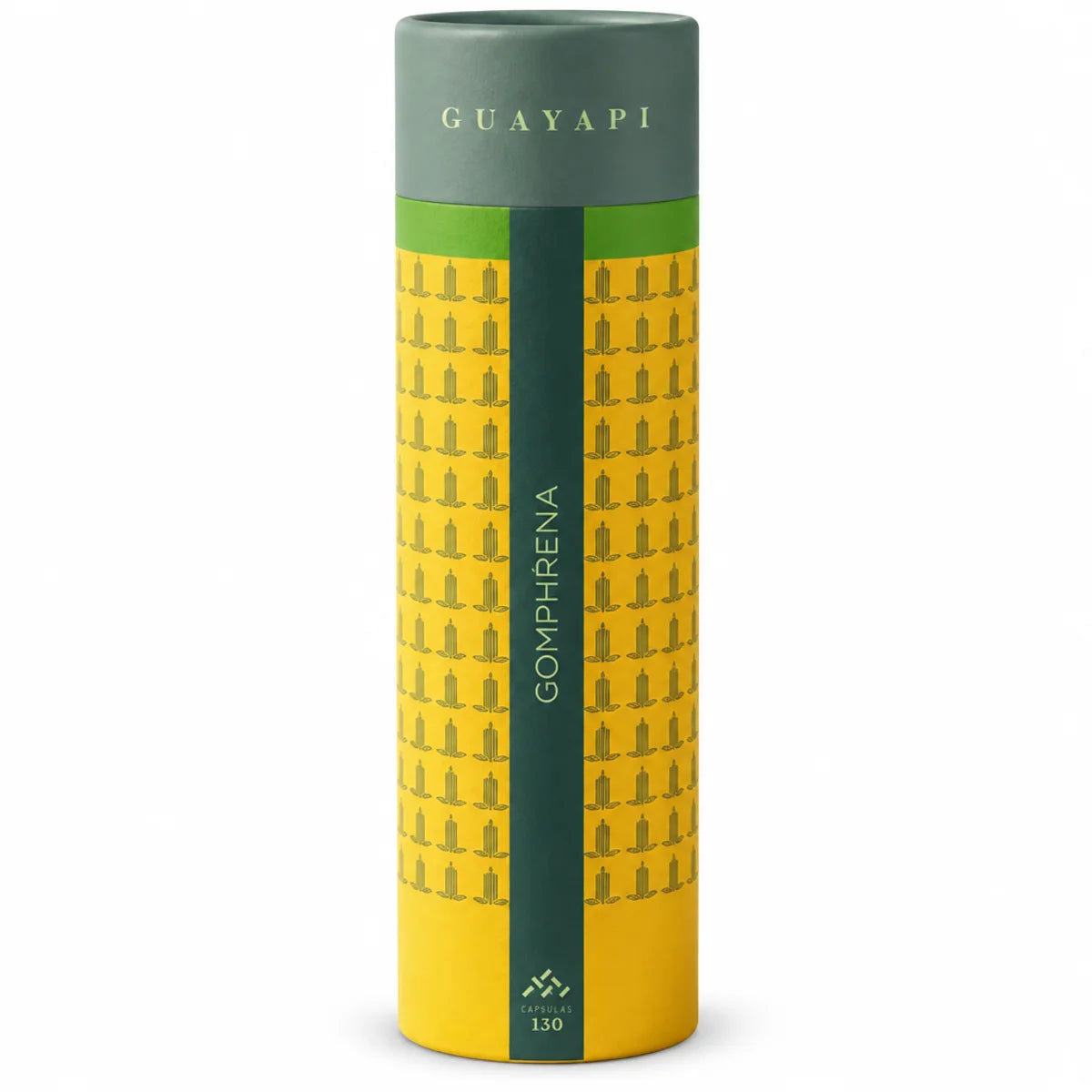 Gomphréna 130 gélules Guayapi - Flacon complément alimentaire naturel sur fond blanc