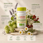 Graines de Sommeil Bio 60 gélules Graine Sauvage avec ingrédients naturels passiflore houblon aubépine camomille