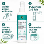 Green Repul' Chiens répulsif naturel citronnelle 250ml avec mode d'emploi application