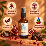 Huile de cristal Grenat Ansil 50ml - Vitalité, ancrage et bien-être énergétique naturel