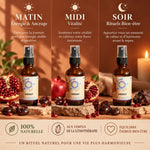 Huile Grenat Ansil 50ml rituels bien-être matin midi soir avec pierres de grenat