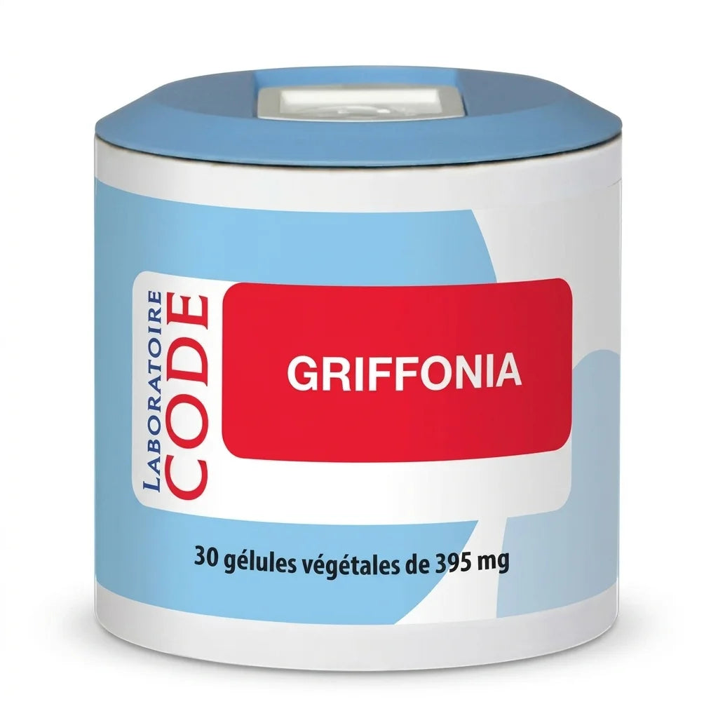 Griffonia 30 gélules végétales Laboratoire Code complément alimentaire