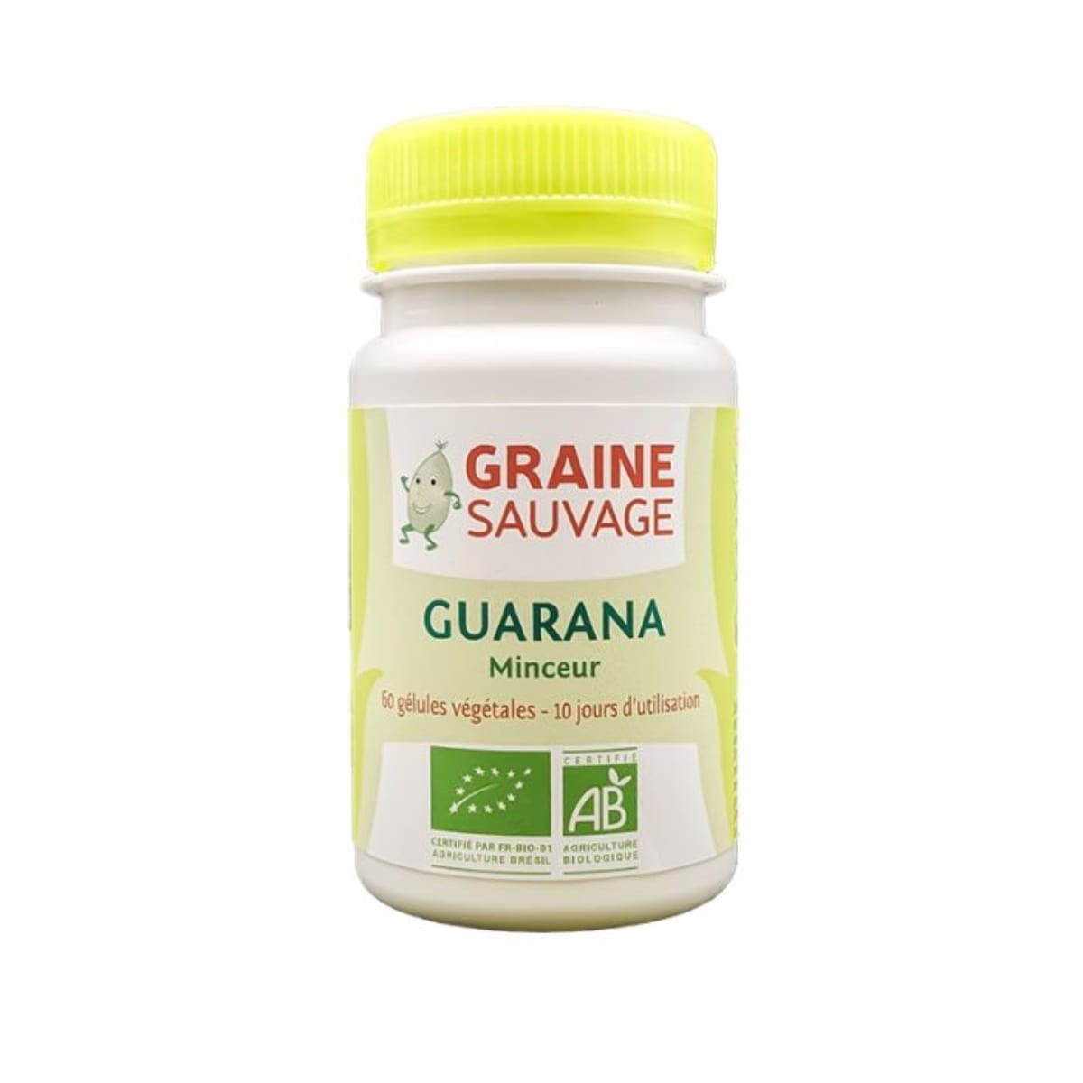 Guarana bio de 60 gélules de la marque Graine Sauvage.