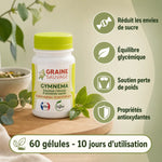 Gymnema 60 gélules Graine Sauvage - Supplément pour équilibre glycémique et réduction envies sucre
