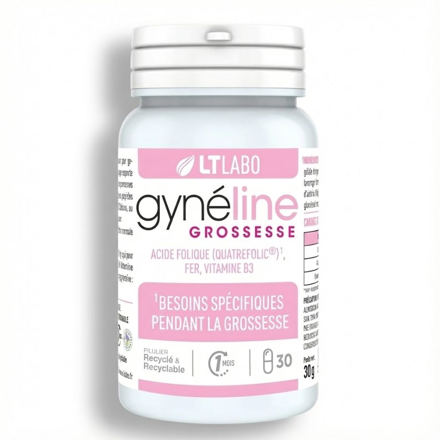 Une boite de Gynéline Grossesse de 34 gélules de la marque LT Labo