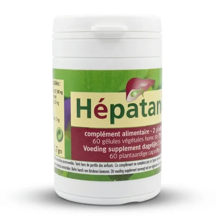 Hépatance complément soutien foie 60 gélules Jade Recherche flacon blanc