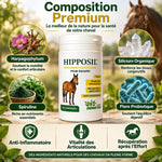 Hipposil comprimés arthrose cheval - bouteille avec harpagophytum, silicium et spiruline pour articulations