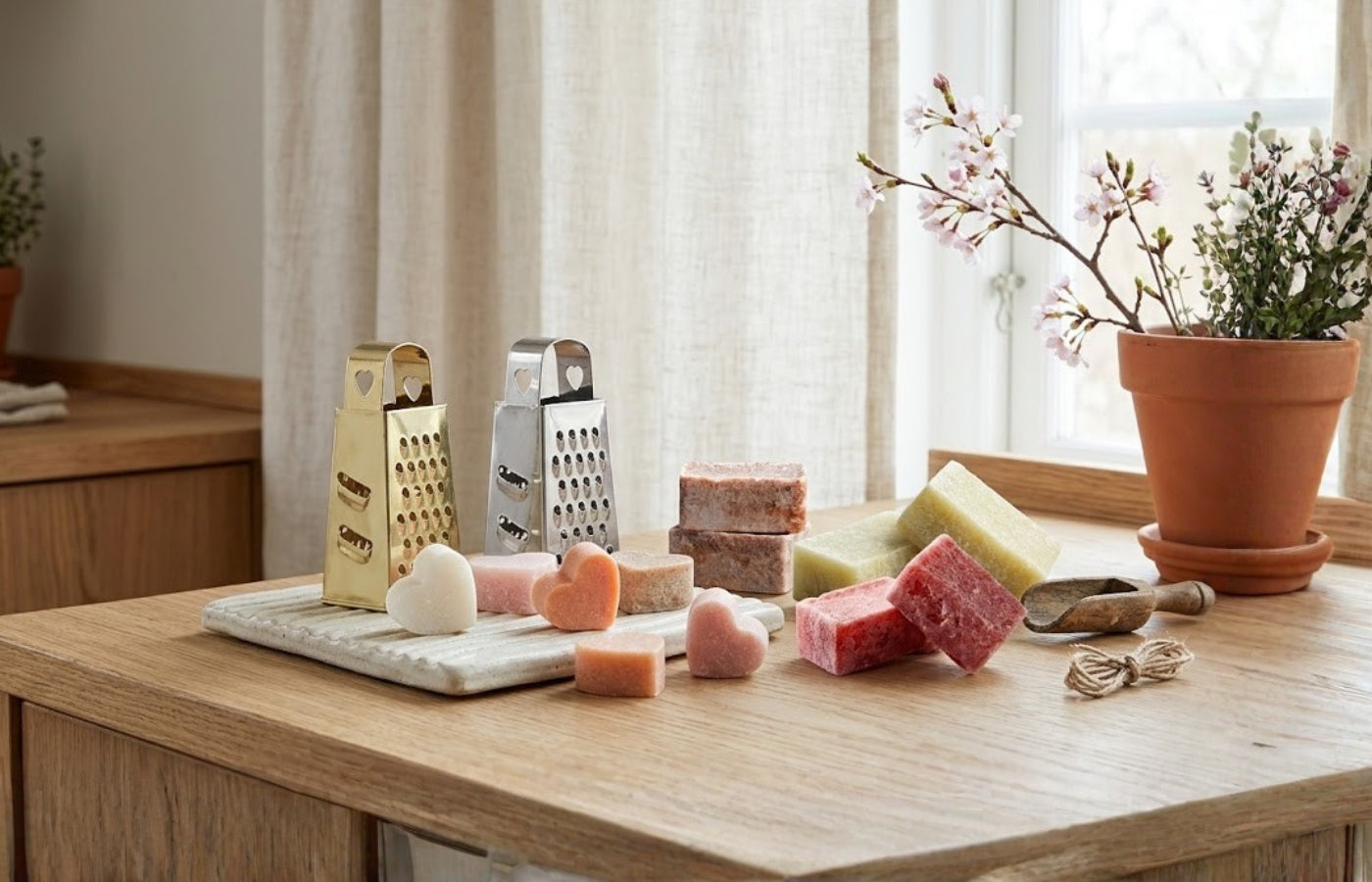 Des produits de la marque ByBazz posés sur une table