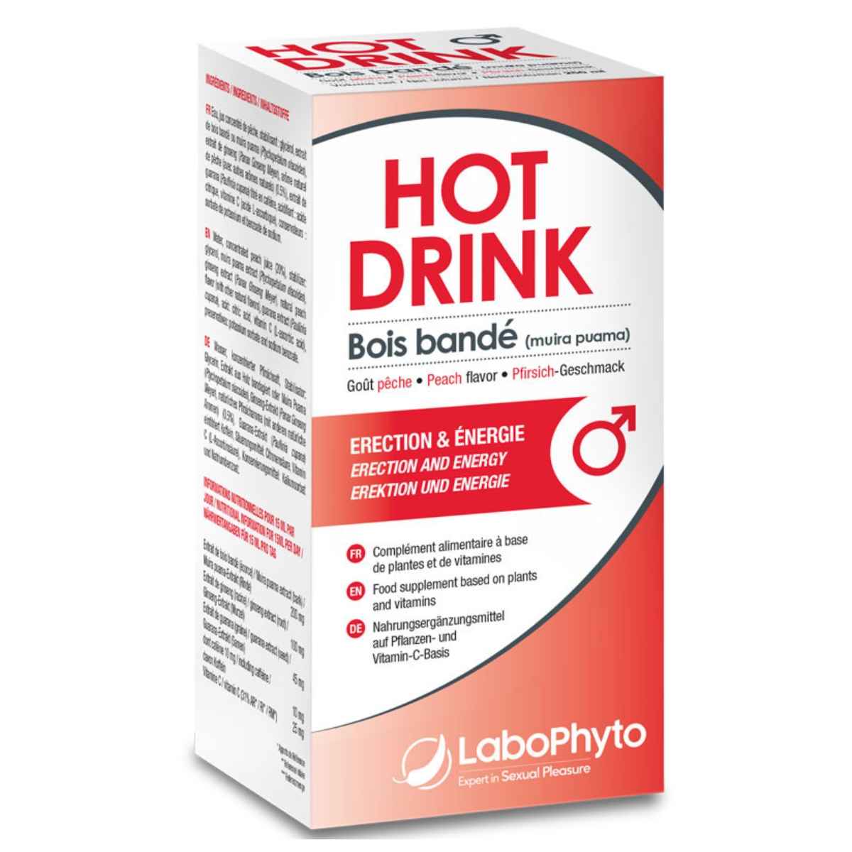 L'emballage du complément bois bandé de 250 ml de la marque Labophyto