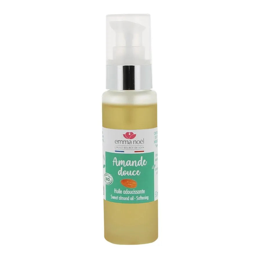 Une huile d'amande douce en 50 ml de la marque Emma Noel