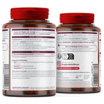 le dos d'un flacon d'huile bio de pépins de courge de 120 capsules de la marque Superdiet
