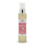 Huile capillaire bio Emma Noël 100 mL flacon spray avec pompe, label rose et blanc