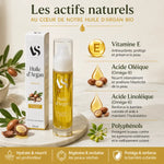 Huile d'Argan Bio 50ml Arc en Sels avec ingrédients actifs - Vitamine E, Oméga 6 et 9