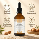 Huile d'Argan Bio Tonifiante 50ml Comptoir des Huiles avec bénéfices raffermissants et anti-âge