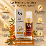 Huile d'Argousier Bio Arc en Sels 30ml avec vitamines C, E et antioxydants pour soin du visage