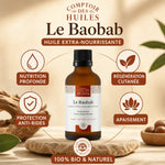 Huile de Baobab bio 50ml Comptoir des Huiles avec bénéfices nutrition et régénération cutanée