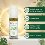 Huile de Calophylle Bio AyurVana 30ml avec bénéfices cicatrisants, apaisants et anti-cernes