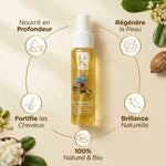 Huile de Karité La Voyageuse 50ml avec ses 5 bénéfices : nutrition, régénération, fortification cheveux et brillance naturelle