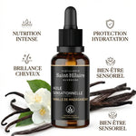 Huile de Macération Vanille Bio Saint Hilaire 30ml avec gousses de vanille et bénéfices beauté