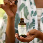 Un flacon d'Huile de Moringa Drouhardii Bio 100 ml Comptoir des Huiles tenu en main