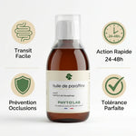Huile de Paraffine Phyto'Lab 250ml pour constipation chien chat avec bénéfices digestifs