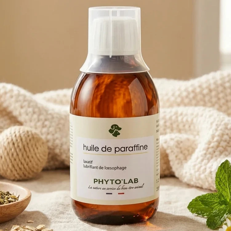 Huile de Paraffine 250ml Phyto'Lab traitement constipation chien chat